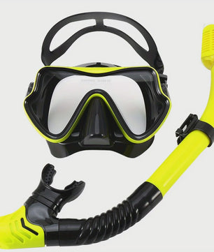 Professionele Duikbril en Snorkel Set voor Volwassenen - Panoramisch Gehard Glas