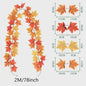 200cm Herfst Esdoornblad Slinger met Kunstbladeren - Decoratie voor Huis, Tuin, Halloween