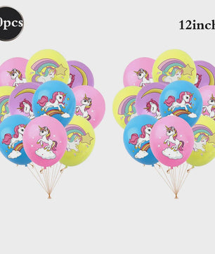 Reuze 3D Staande Eenhoorn Folieballon - Magische Regenboog & Wolk Decoratie voor Kinderfeestjes en Babyshowers