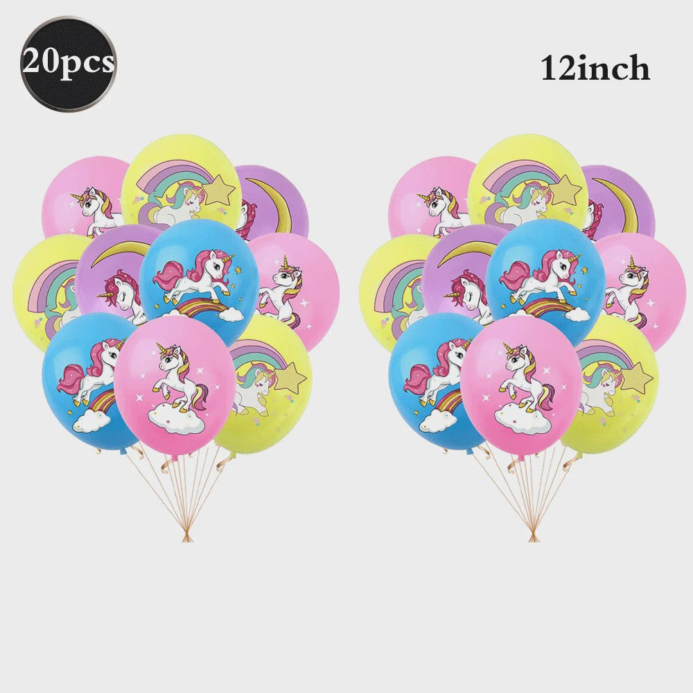 Reuze 3D Staande Eenhoorn Folieballon - Magische Regenboog & Wolk Decoratie voor Kinderfeestjes en Babyshowers