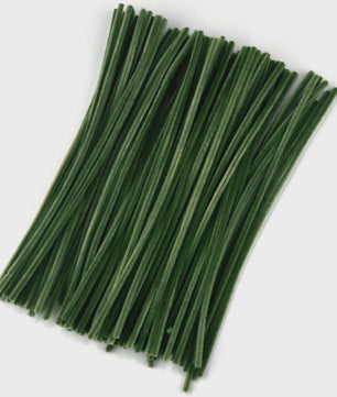 100 Stuks Chenille Stelen - Flexibele Knutseldraad voor Creatieve DIY Projecten