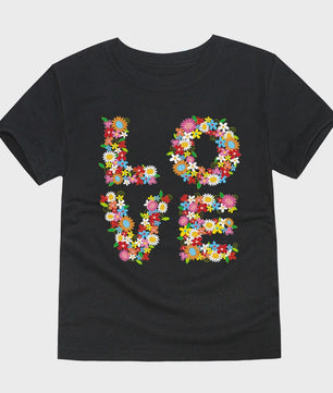Schattig Katoenen T-shirt Meisjes met Bloemprint - Maten 2 t/m 14 Jaar