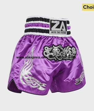Muay Thai Bokshort Satin met Mesh Panel - Unisex & Kinderen