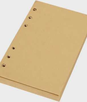 Retro Reisdagboek Leer Zacht Kaft 13x9cm met Vervangbaar Kraft Papier