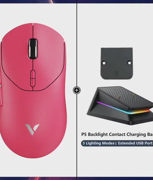 Rapoo VT2 Wireless Gaming Muis - 8K Polling Rate, 26000 DPI, Ultralicht (53g) & Lange Batterijduur