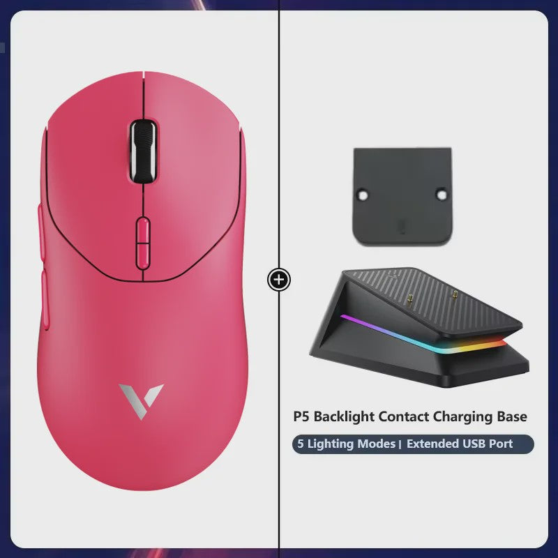 Rapoo VT2 Wireless Gaming Muis - 8K Polling Rate, 26000 DPI, Ultralicht (53g) & Lange Batterijduur