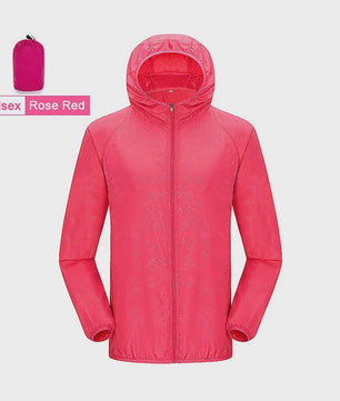 Unisex Winddichte & Waterdichte Outdoor Jas - Sneldrogend & UV-beschermend
