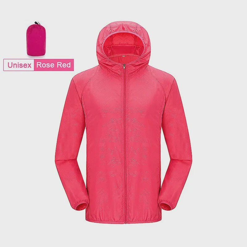 Unisex Winddichte & Waterdichte Outdoor Jas - Sneldrogend & UV-beschermend