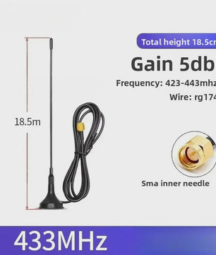 Krachtige Omnidirectionele SMA Antenne 433MHz/470MHz/315MHz met 12dBi Gain en RG174 Kabel