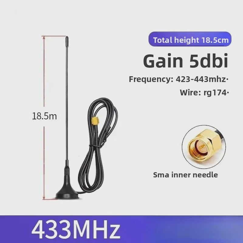 Krachtige Omnidirectionele SMA Antenne 433MHz/470MHz/315MHz met 12dBi Gain en RG174 Kabel