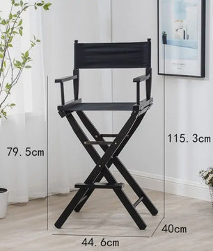 Opvouwbare Houten Regisseursstoel met Canvas Zitting - Draagbaar & Stijlvol