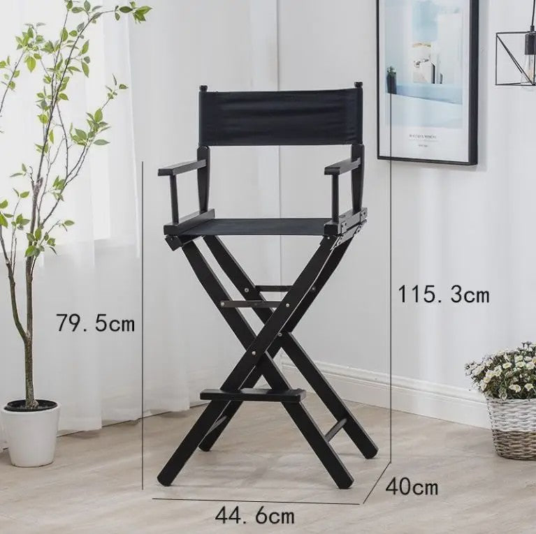 Opvouwbare Houten Regisseursstoel met Canvas Zitting - Draagbaar & Stijlvol