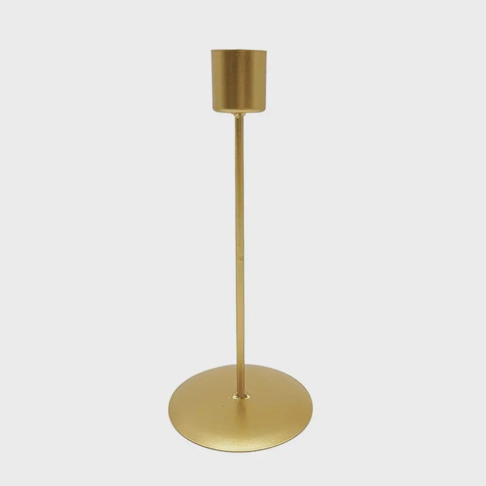 Luxe Gouden Kandelaar Set met Strik - Sfeervolle Decoratie
