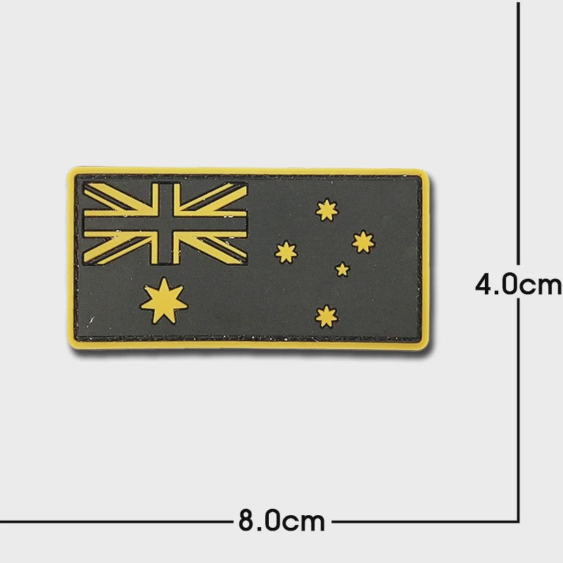 3D PVC Vlag Patches - Rubberen Militaire Emblemen met Klittenband