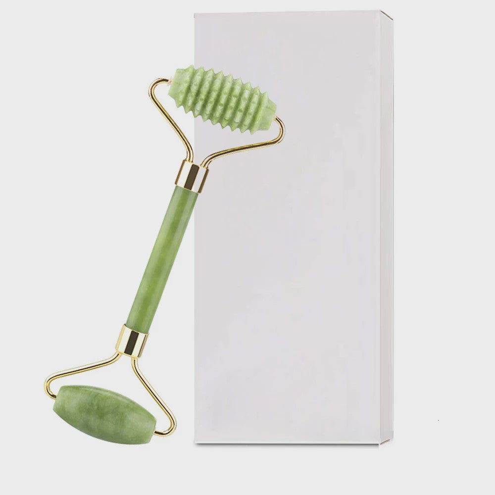 Jade Roller & Gua Sha Set: Dubbelzijdige Gezichtsroller voor Lifting en Ontzwellen