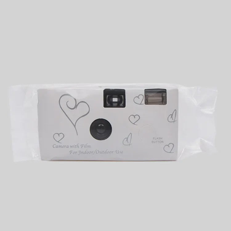 Vintage Wegwerpcamera 35mm met Flits - Retro Filmcamera voor Feestelijke Momenten