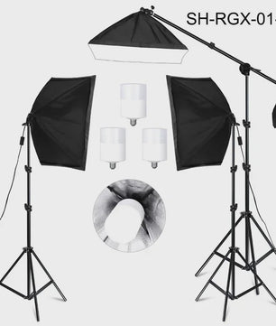 Professionele Softbox Verlichtingskit 50x70CM met E27 Fotografie Lampen