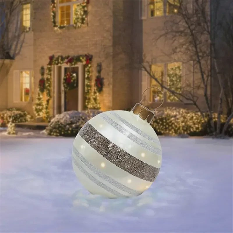 Opblaasbare Kerstbal 60cm - Grote Decoratie voor Buiten & Kerstboom