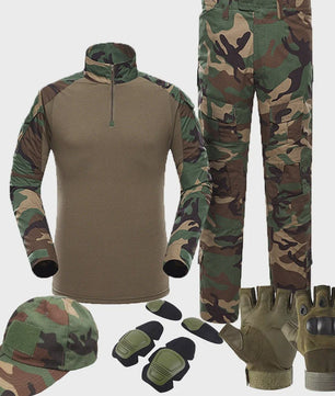 Tactisch Camouflage Uniform Set: Shirt & Broek voor Outdoor Activiteiten
