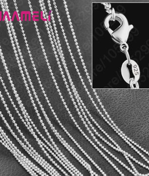 10x 925 Sterling Zilveren Collier Kettingen Set - 40-76 cm - Met Karabijnsluiting