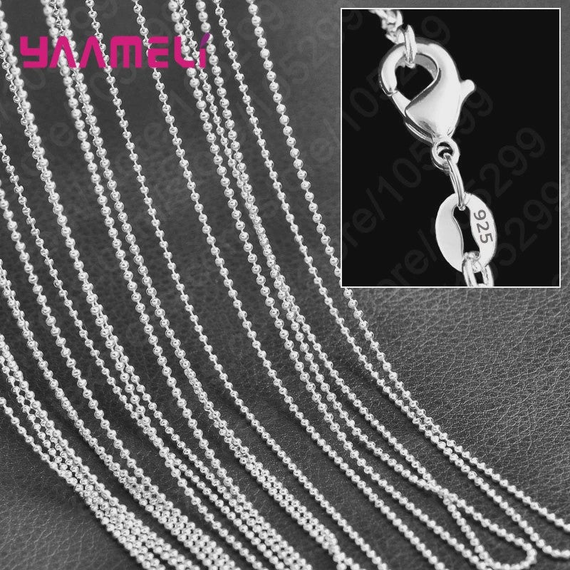 10x 925 Sterling Zilveren Collier Kettingen Set - 40-76 cm - Met Karabijnsluiting