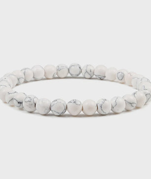 Elastische Charm Armband met Natuursteen Kralen: Lavasteen & Tijgeroog (6/8/10mm) - Voor Dames en Heren