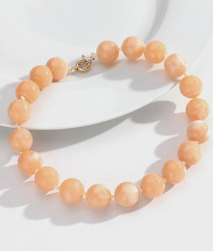 Trendy Multicolor Statement Ketting met Grote Ronde Kralen - Handgemaakt