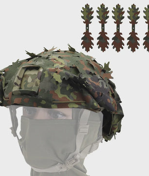 Tactische FAST Helm Cover met Laser Cutting 3D Camouflage - Jacht & Outdoor Accessoires