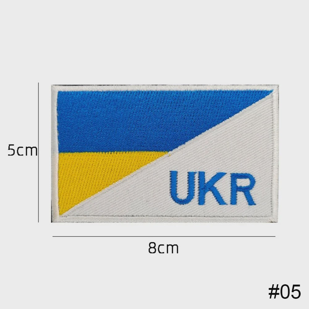 Ukraine Vlag Patches & Nationaal Embleem - Geborduurde Tactische Badges voor Kleding