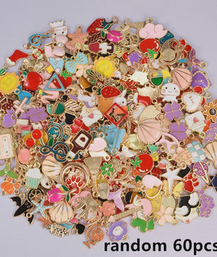 Grote Mix Bedeltjes (30/60/100 stuks) - Enamel & Drip Oil - Voor Sieraden Maken