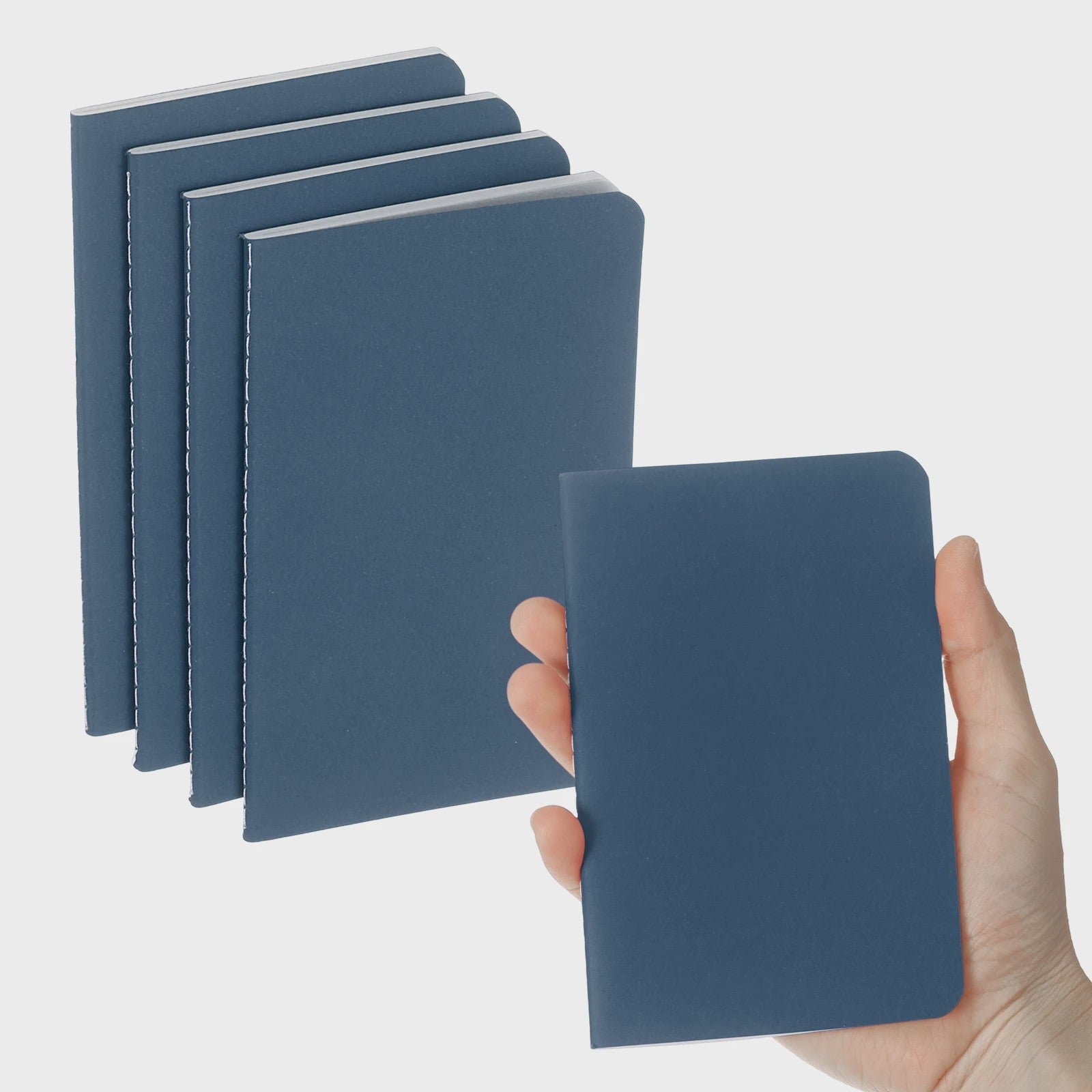 Set van 4/6 Mini A6 Notitieboekjes - Kraft Paper, Gelinieerd, Draagbaar Memo Pad