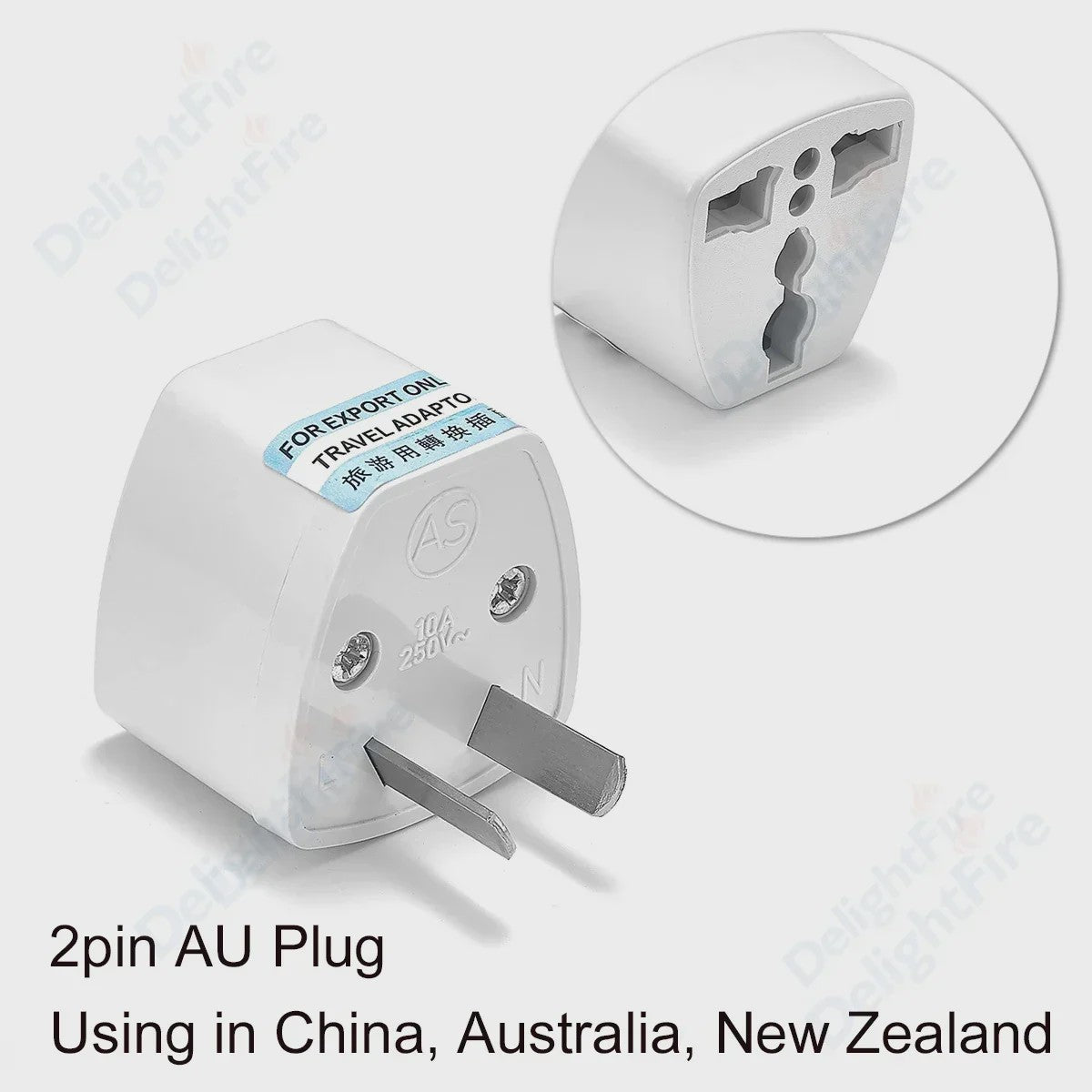 Universele Reisadapter AU/UK/US naar EU Type E/F - Stopcontact Omvormer