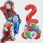Superheld Folieballonnen Set: Spiderman, Batman, Iron Man & Captain America - Feestdecoratie