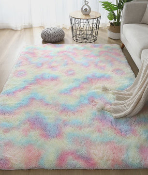 Luxe Witte Pluizige Vloerkleed - Zacht & Antislip voor Woonkamer & Slaapkamer