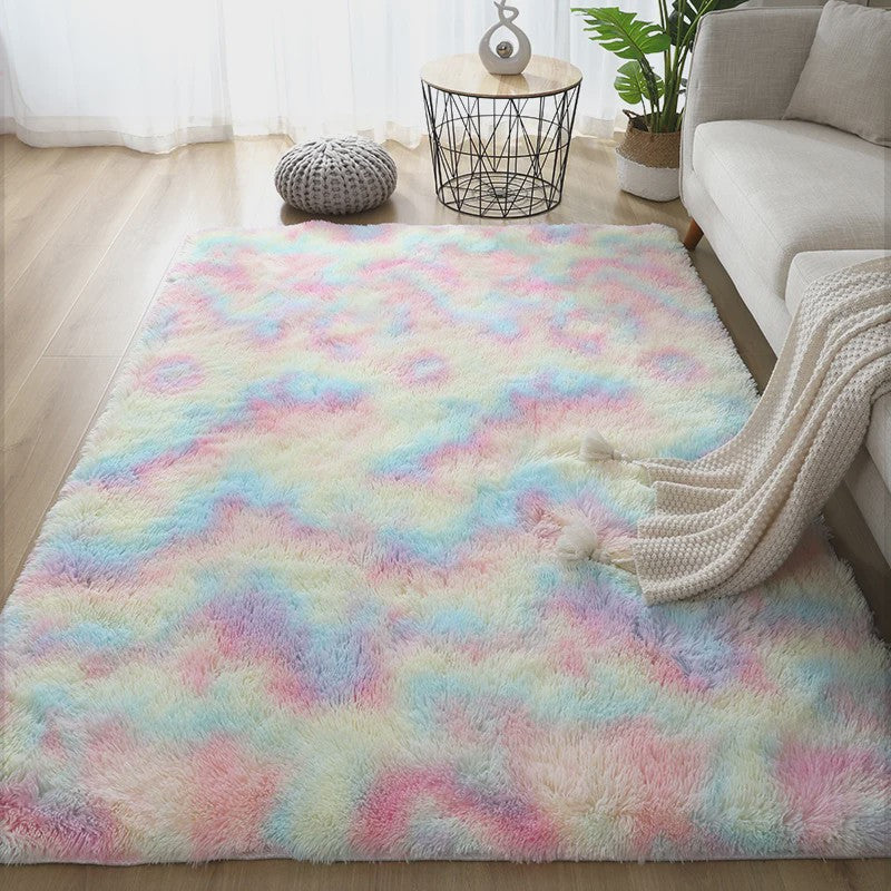 Luxe Witte Pluizige Vloerkleed - Zacht & Antislip voor Woonkamer & Slaapkamer