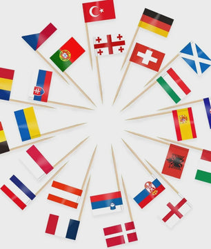 100 Stuks Ierse Vlag Prikkers - Mini Vlaggetjes voor Cupcakes, Hapjes en Cocktails