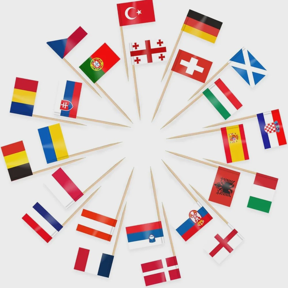100 Stuks Ierse Vlag Prikkers - Mini Vlaggetjes voor Cupcakes, Hapjes en Cocktails