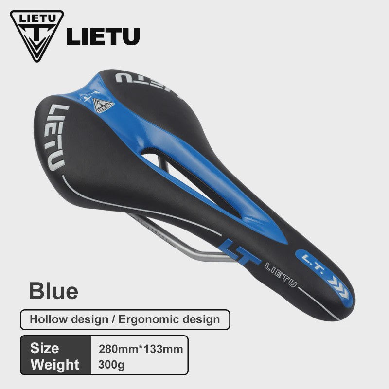 LIETU Fietzadel - Comfortabel MTB & Racefiets Zadel met Siliconen Gel Kussen en Antislip Grip