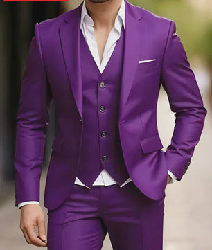 Elegante Heren Kostuum Set - Slim Fit Smoking voor Bruiloften & Formele Gelegenheden