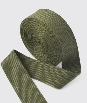 4 Meter Katoenen Band - 1.3mm Dikke Webbing voor Tassen, Riemen & DIY Projecten (20-50mm Breed)
