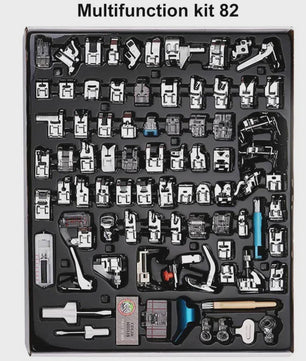 Uitgebreide Set Naaimachine Voetjes (11-82 Stuks) - Multifunctioneel voor Diverse Stijlen