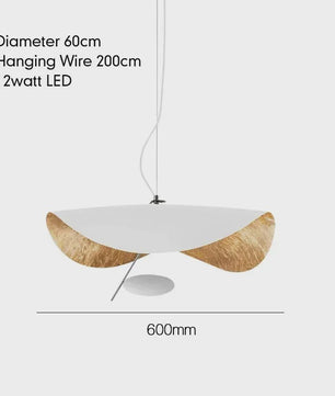 Moderne Lotusblad Hanglamp - LED, Metaal, Goud & Zwart/Wit