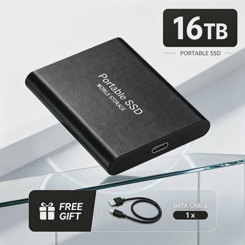 Snelle Externe SSD 1TB/2TB USB 3.1 - Compacte Mobiele Opslag voor PC & Mac