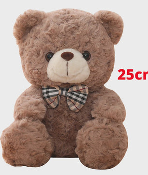 Kawaii Teddybeer Pluche Kussen met Strik - 25/35cm