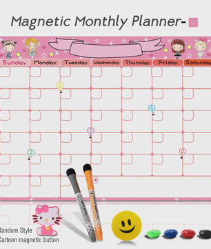 Flexibel Magnetisch Weekplanner Whiteboard A3 - Ideaal voor Koelkast & Kantoor