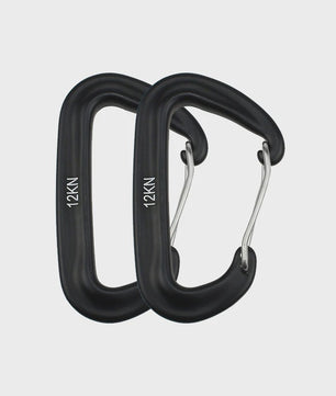 12KN D-vorm Karabijnhaak - Kleine Klimhaak voor Outdoor, Camping & Outdoor Avonturen