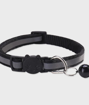 Reflecterende Halsband voor Katten & Kittens met Veiligheidsgesp en Belletje - Verstelbaar & Zacht