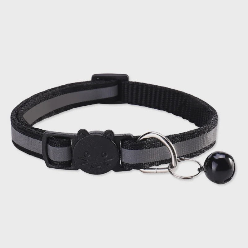 Reflecterende Halsband voor Katten & Kittens met Veiligheidsgesp en Belletje - Verstelbaar & Zacht