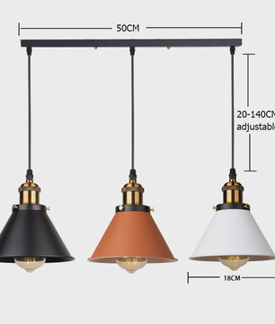 Retro Hanglamp Loft Stijl - Industriële Plafondlamp met E27 Fitting