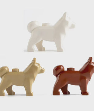 Bouwstenen Dierenpark Scene - Katten, Honden, Vogels, Varkens & Meer - DIY Speelgoed Bakstenen
